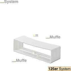 Kanalverbinder 125erF Naber für Luftführung Dunstabzugshaube