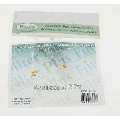 Kantenreinigungsbürsten-Set für Roomba 8xx/9xx Eurofilter IR133 3 Stück