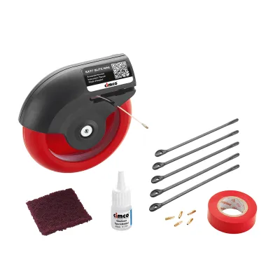 Cimco Kabeleinziehsystem KatiBlitz Mini 25m | 142062 | Glasfaser Einziehband 1,2mm | flexibel | Kunststoff | rund