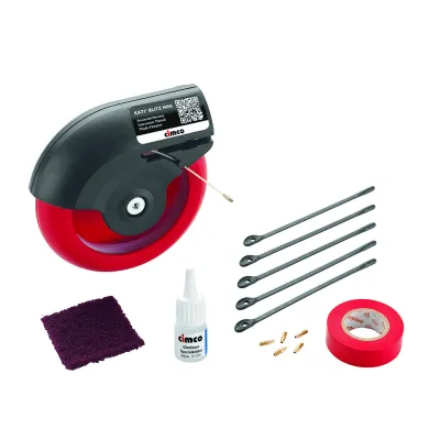 Cimco Kabeleinziehsystem KatiBlitz Mini 35m 142064 | Glasfaser-Einziehhilfe | 1,2 mm | Flexi-Sonde | Kunststoff