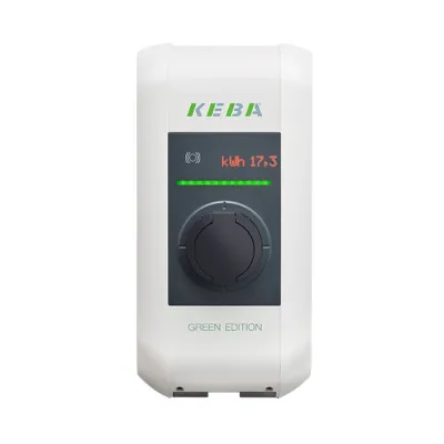 KEBA Wallbox c-series | KC-P30-ES240022-L0R-GE | 22kW Ladestation Typ 2 | RFID | LAN | Solar-kompatibel | Weiß