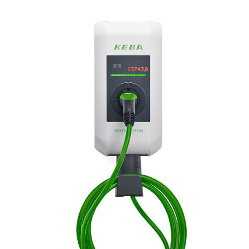 Bild: Keba Wallbox P30 x-serie GREEN edition 22 kW mit Kabel Typ 2 - 6m RFID (122111)