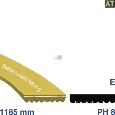 Keilrippenriemen 1185PH8E Waschmaschine wie Zanussi 132672110/5