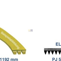 Keilrippenriemen 1192 PJ 5 E wie Whirlpool 481935818148 für Waschmaschine