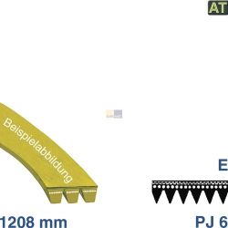 Keilrippenriemen 1208 PJ 6 E wie Ariston C00141926 für Waschmaschine