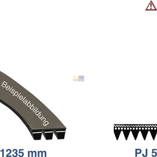 Bild: Keilrippenriemen 1235PJ5 wie Foron 01877 für Waschmaschine 620003340 Foron