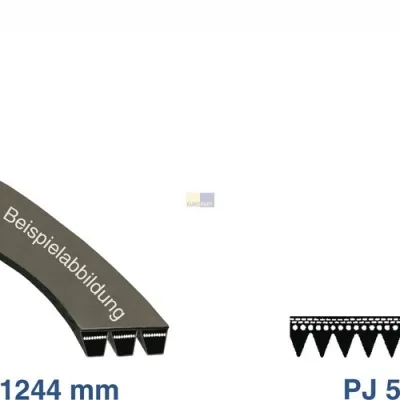 Keilrippenriemen 1244 PJ 5 wie Bauknecht 481990800307 für Waschmaschine