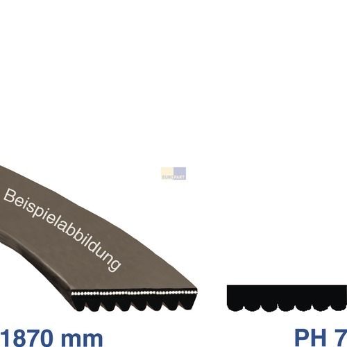 Bild: Keilrippenriemen 1870 PH 7 wie C00208081 für Trockner
