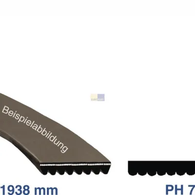 Keilrippenriemen 1938 PH 7 wie Zanussi 5020582000/9 für Trockner