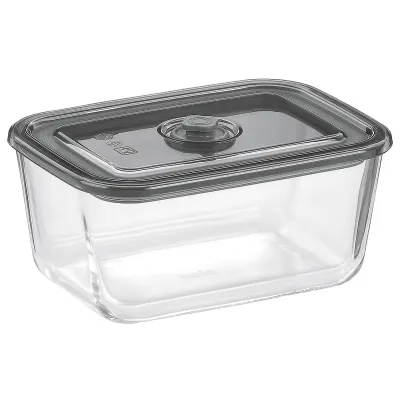 Kela Vorratsdose Aurelia KL-12645 | 1,4l Glasbehälter mit Push & Go Deckel | spülmaschinenfest | transparent