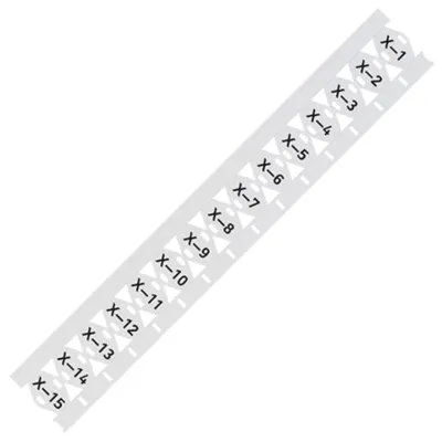 WAGO Kabelbündelmarkierer 211-835 | Kabelmarkierungssystem für Smart Printer | 25x10mm | Kunststoff | weiß