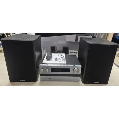 Kenwood Micro Hifi-System M-918DAB-H | Stereoanlage mit DAB+, CD, Bluetooth, USB, AUX | 2x50W | Grau Metallic (B-Ware)