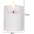 Bild: STAR TRADING LED-Kerzen Flamme 10000552 | 2er Set | Timer | warmweiß | 7,5x5 cm | Wachs/Kunststoff | weiß