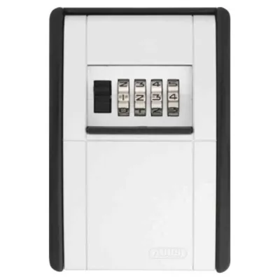 ABUS Schlüsselbox KeyGarage 787 | Wandmontage | Zahlenschloss | Metall | bis 20 Schlüssel | 120x80x45mm | silber-schwarz