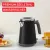 Bild: Tefal Wasserkocher KI6668E | Edelstahl | 1,7L | 2400W | Retro Design | Ein-Tassen-Anzeige | Abschaltautomatik | schwarz