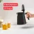 Bild: Tefal Wasserkocher KI6668E | Edelstahl | 1,7L | 2400W | Retro Design | Ein-Tassen-Anzeige | Abschaltautomatik | schwarz