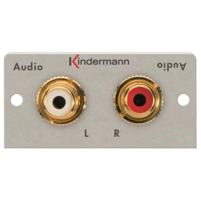 KIND Konnect 50 steel - 7451000510 Audio L/R Blende 1/2 50x50 m.K.-peitsche