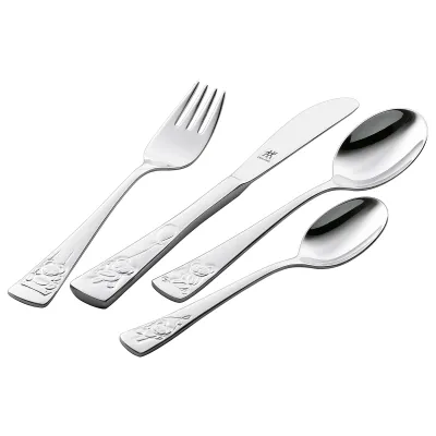 ZWILLING Kinderbesteck Set Teddy | 4-teilig | Edelstahl 18/10 | ab 3 Jahren | spülmaschinengeeignet