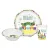 Bild: GEDA LABELS Kindergeschirr-Set Raupe Nimmersatt Hello Friend | 3-teilig | spülmaschinengeeignet | bruchsicher | bunt