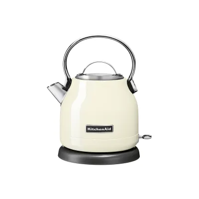 KitchenAid Wasserkocher 5KEK1222EAC | 1,25l Edelstahl | kabellos | 2200W | 360°-Sockel | Kalkfilter | creme