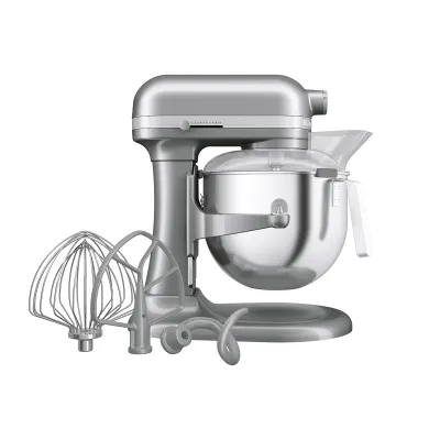 KitchenAid Küchenmaschine 5KSM70JPXECU | 6,6l Edelstahlschüssel | 375 Watt | Schüsselheber | 11 Stufen | Silber