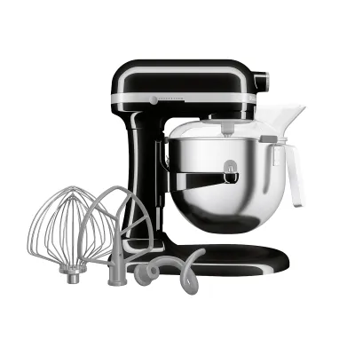 KitchenAid Küchenmaschine 5KSM70JPXEOB | 6,6L Edelstahlschüssel | 375W | 11 Stufen | Schüsselheber | Schwarz