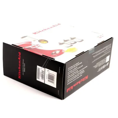 KitchenAid Gemüseschneider 5KSMVSA | Zubehör für Küchenmaschine | Edelstahl Raspel-Reibe-Schneide-Set | Weiß