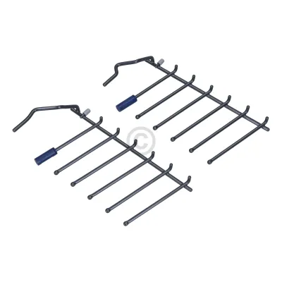 Klappstachel Set für Unterkorb, vorne, rechts, dunkelgrau 12034722