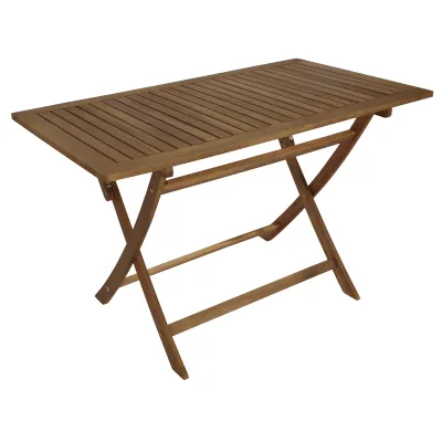 FRG Klapptisch TOBAGO 98420 Tobago | Klapptisch klappbar | 120x70cm | Akazie geölt | FSC-zertifiziert | Holz | Modern