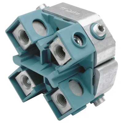 Klauke Kabelabzweig-Schraubklemmring KSK504 | 25–50 mm² Hauptleiter | 6–35 mm² Abzweigleiter | Alu & Kupfer