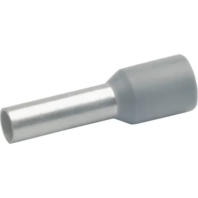Klauke Aderendhülse 47412 | 4mm² | isoliert | 12mm Hülse | Kupfer verzinnt | Polypropylen | halogenfrei | grau