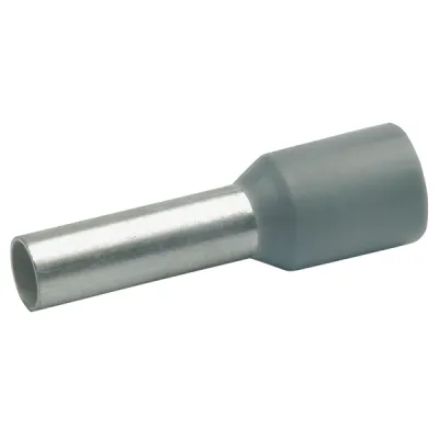 Klauke Aderendhülse 47412 | 4mm² | isoliert | 12mm Hülse | Kupfer verzinnt | Polypropylen | halogenfrei | grau