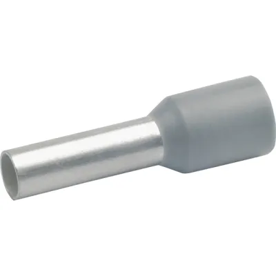 Klauke Aderendhülse 47412 | 4mm² | isoliert | 12mm Hülse | Kupfer verzinnt | Polypropylen | halogenfrei | grau