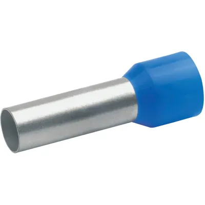Klauke Aderendhülse 47718 | 16 mm² isoliert | 18 mm Länge | Kupfer verzinnt | Polypropylen | halogenfrei | blau