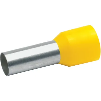 Klauke Aderendhülse 47816 | 25 mm² isoliert | Hülsenlänge 16 mm | Kupfer verzinnt | Polypropylen | gelb | 50 Stück