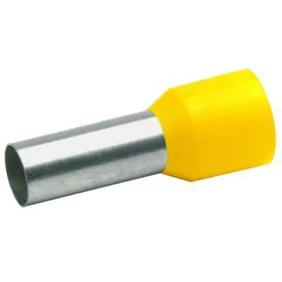 Klauke Aderendhülse 47818 | 25 mm² isoliert | 18mm Länge | Kupfer verzinnt | Polypropylen | gelb | 50 Stück