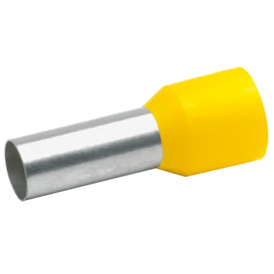 Klauke Aderendhülse 47818 | 25 mm² isoliert | 18mm Länge | Kupfer verzinnt | Polypropylen | gelb | 50 Stück