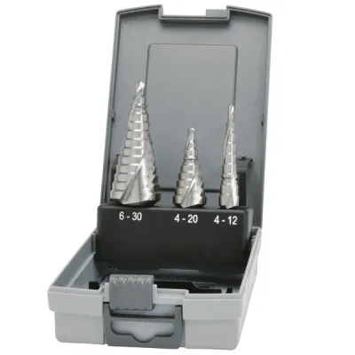 Klauke Stufenbohrersatz 50069900 | Kwik Stepper | HSS | 3-teilig | 4-30 mm | Spiralnut | Für Metall & Kunststoff