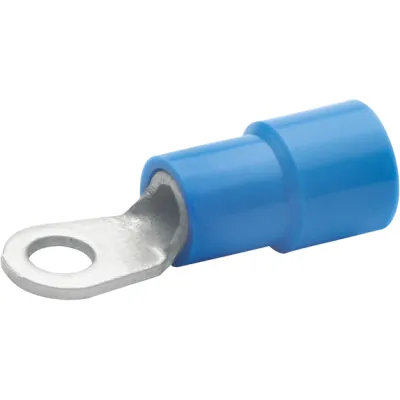 Klauke Quetschkabelschuh 6306 | Ringkabelschuh M6 | 1,5-2,5 mm² | isoliert | Kupfer verzinnt | halogenfrei | blau