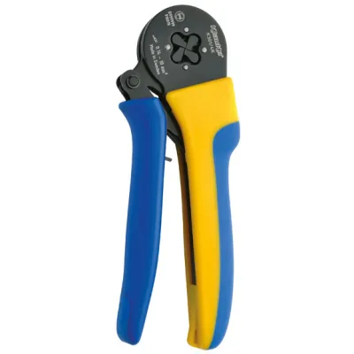 Klauke K3014K Presswerkzeug | Crimpzange für Aderendhülsen 0,14-10mm² | Vierkantpressung | ergonomisch | schwarz