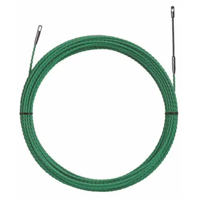 KLAUKE Einziehband Polyester 52055293 | Kabeleinziehsystem Installationsrohr | 15m | Ø 4,5mm | flexibel | grün