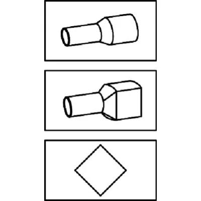 Klauke Presszange K304K | Crimpzange für Aderendhülsen 0,08-16mm² | Vierkantpressung | mechanisch | 215mm