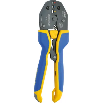 Klauke K82A Presswerkzeug | für isolierte Kabelverbinder 0,5–6 mm² | mechanisch | Ovalpressung | 3K-Griff