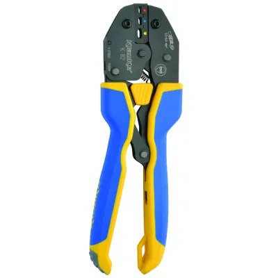 Klauke K82A Presswerkzeug | für isolierte Kabelverbinder 0,5–6 mm² | mechanisch | Ovalpressung | 3K-Griff