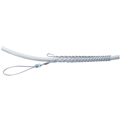KLAUKE Kabelziehstrumpf offen 50310283 | 39-44 mm Durchmesser | verzinktes Stahlgeflecht | Bruchlast 200 kg | farblos