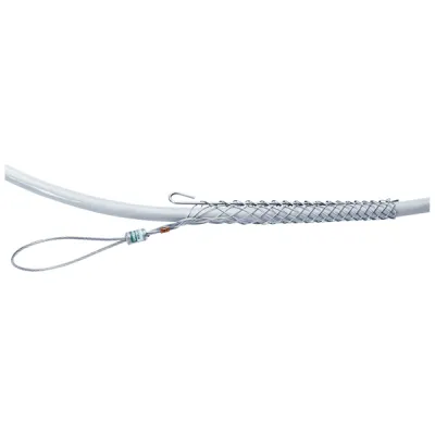 KLAUKE Kabelziehstrumpf offen 50310283 | 39-44 mm Durchmesser | verzinktes Stahlgeflecht | Bruchlast 200 kg | farblos