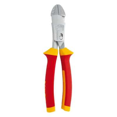 Klauke Kraft-Seitenschneider KL046200IS | 200mm | VDE 1000V isoliert | induktiv gehärtet | Spezialstahl | Gelb/Rot