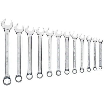 Klauke Ring-Maulschlüsselsatz KL365 | 12-teilig | SW 8-22 mm | Chrom-Vanadium | verchromt | Werkzeugset