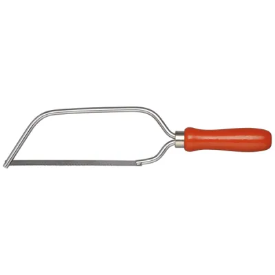 Klauke Mini-Säge KL559 | Bügelsäge | Sägeblatt 290 mm | Holzgriff | 95g | für Metall & Holz | robust