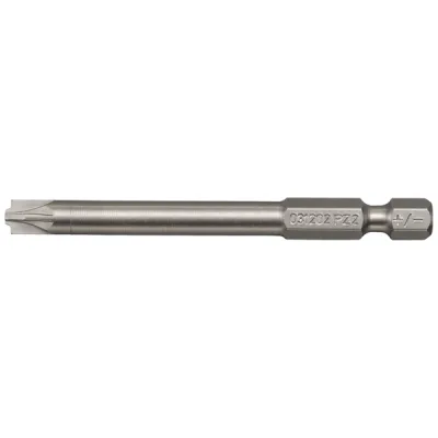 Klauke Schrauberbit KL23073PM2 | Plus-Minus Bit Z2 | 1/4 Zoll Antrieb | 73 mm Länge | für Plus/Minus-Schrauben
